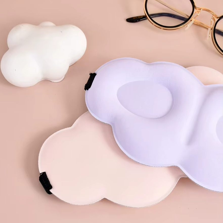 Soft Cloud 3D Contoured Eye Mask for Women and Men Blackout Sleep Mask with 3D Sleep Blindfold for Lash Extensions