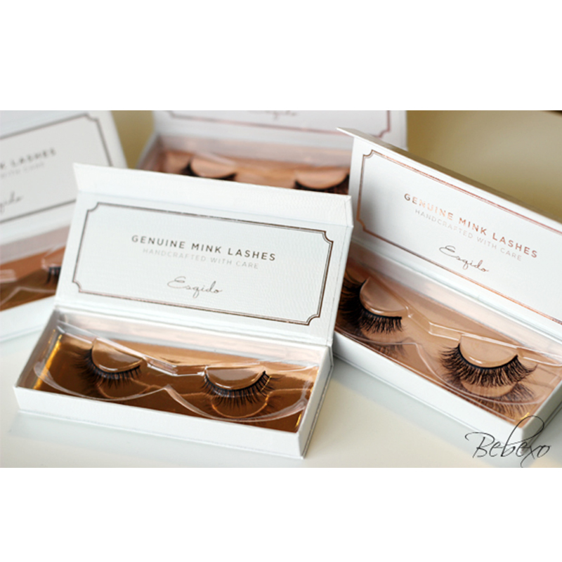 Hot Private Label False Lashes Box Custom Brand Name Eyelash Paper Box with Mirror
