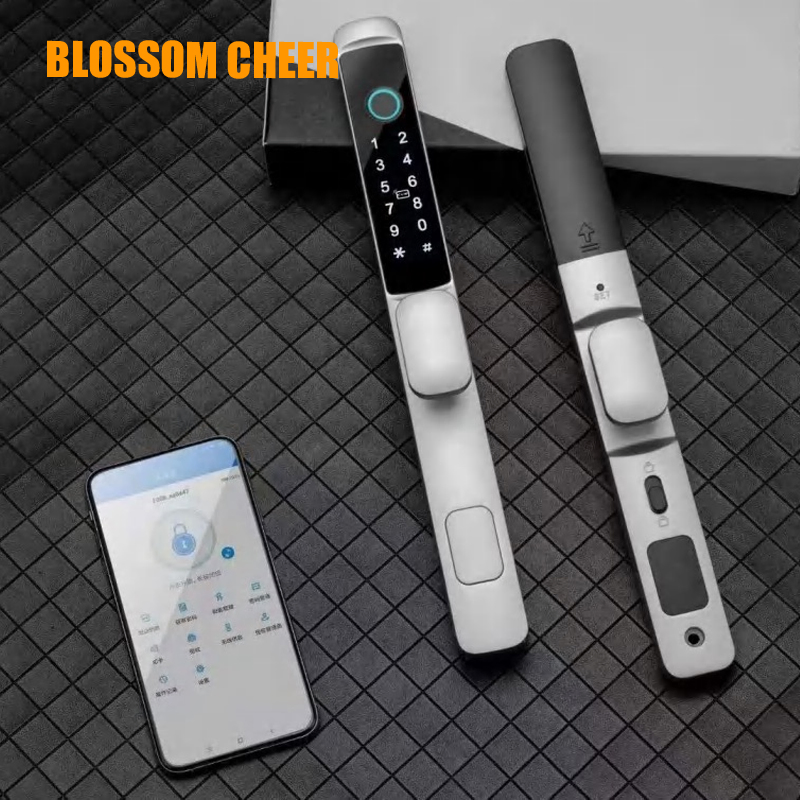 Electronic Waterproof Short Handle Broken Bridge Aluminum Slender Smart Lock