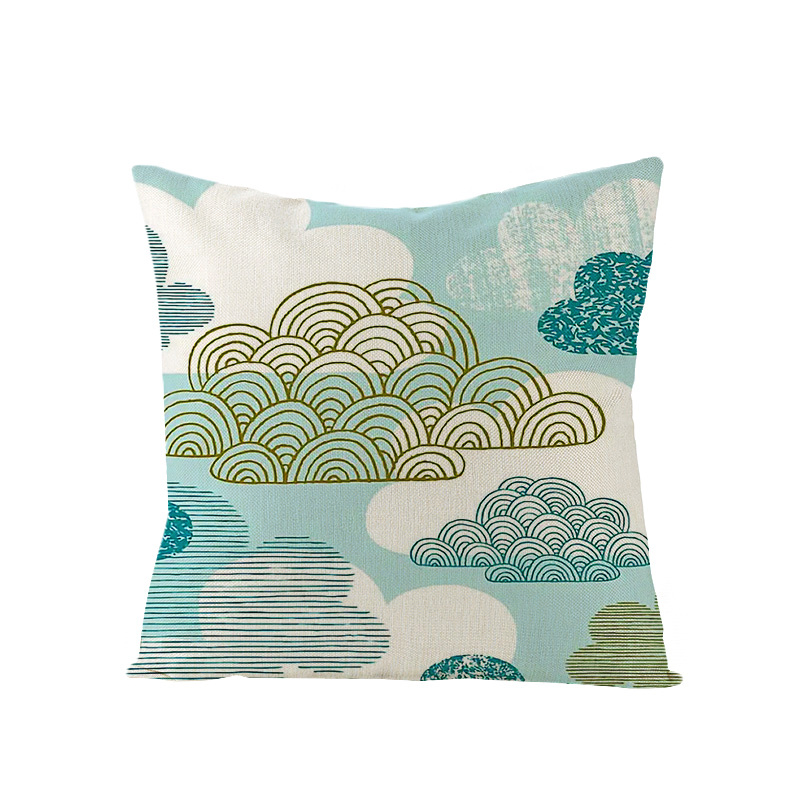 Hot Sale Digital Printed Polyester Fabric Throw Pillow Cushion Cover
