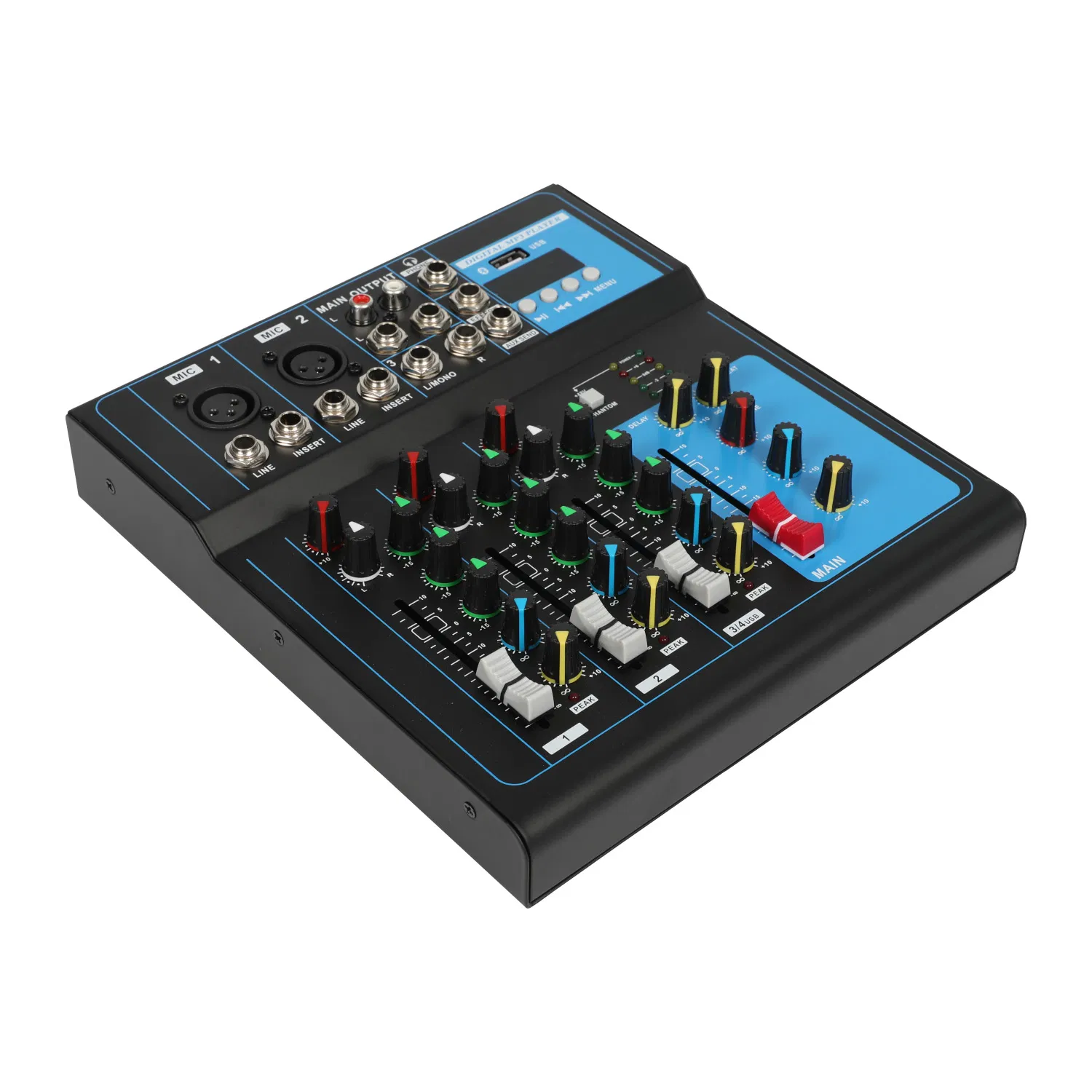 Профессиональный аудиомикшер F4, 4 канала