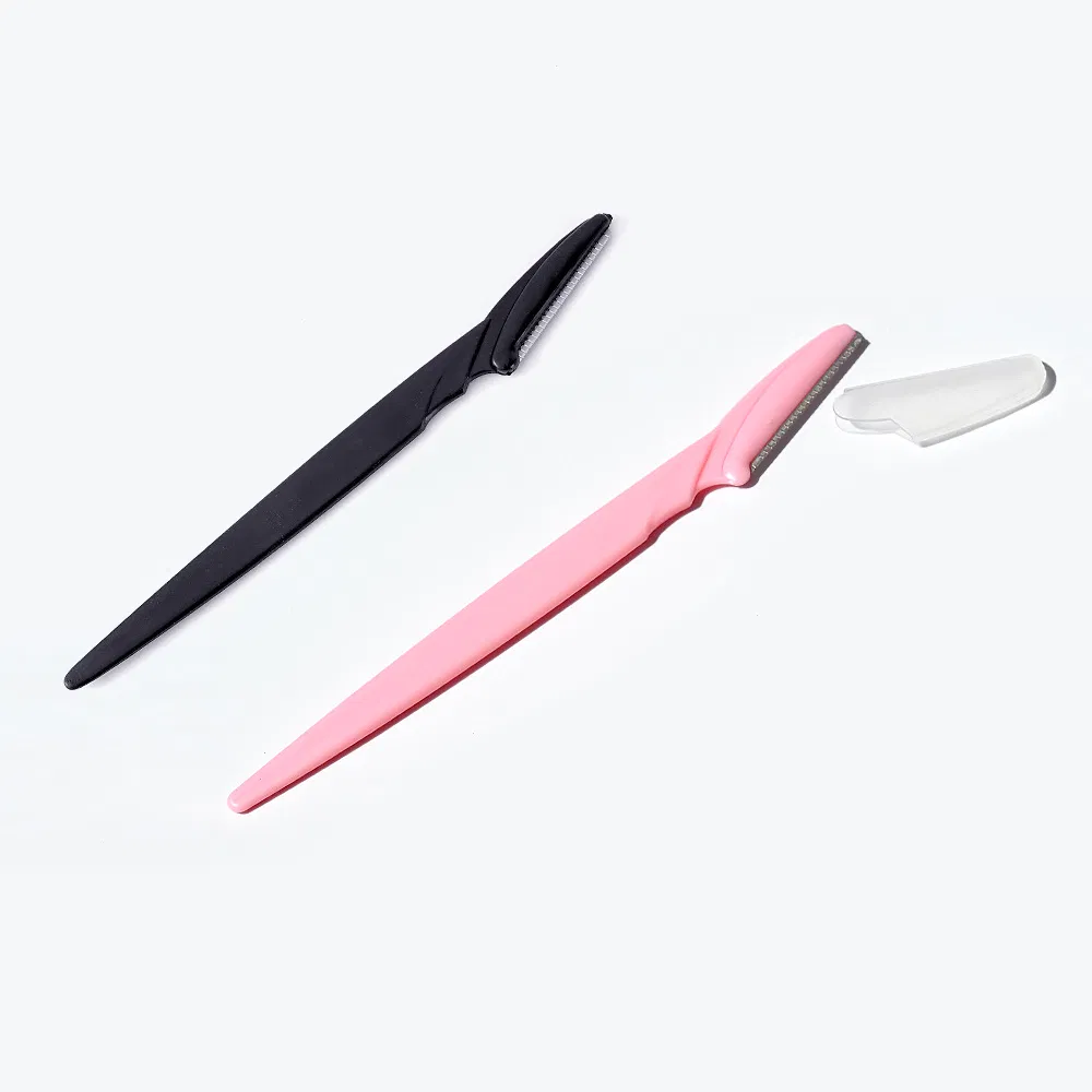 Excellent Quality Plastic Face Eyebrow Shaver Stainless Steel Facial Eye Brow Shaving Razor for Women