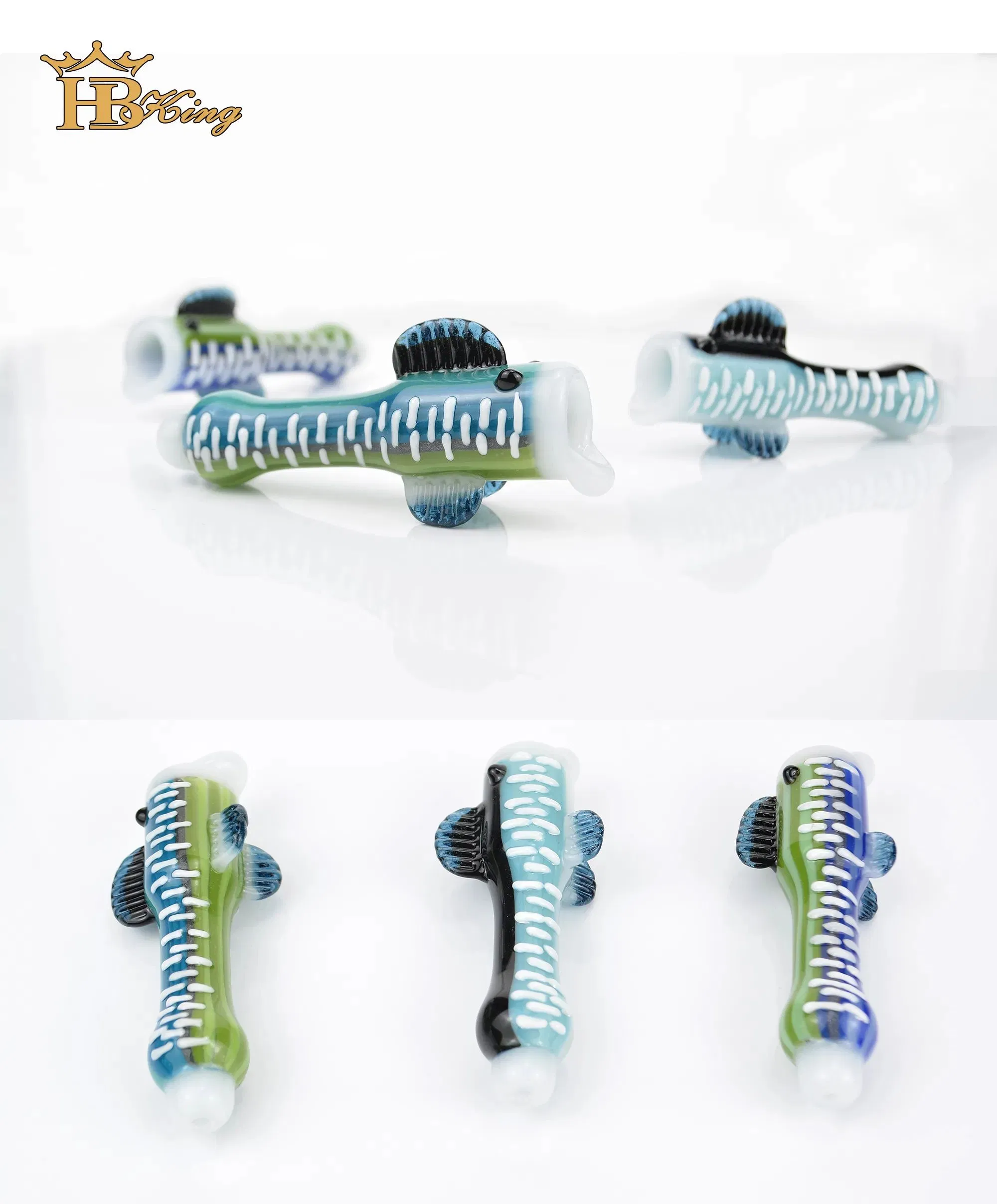 Latest Multiple Styles American Color Rod Glass Water Pipe Spoon Hand Pipe