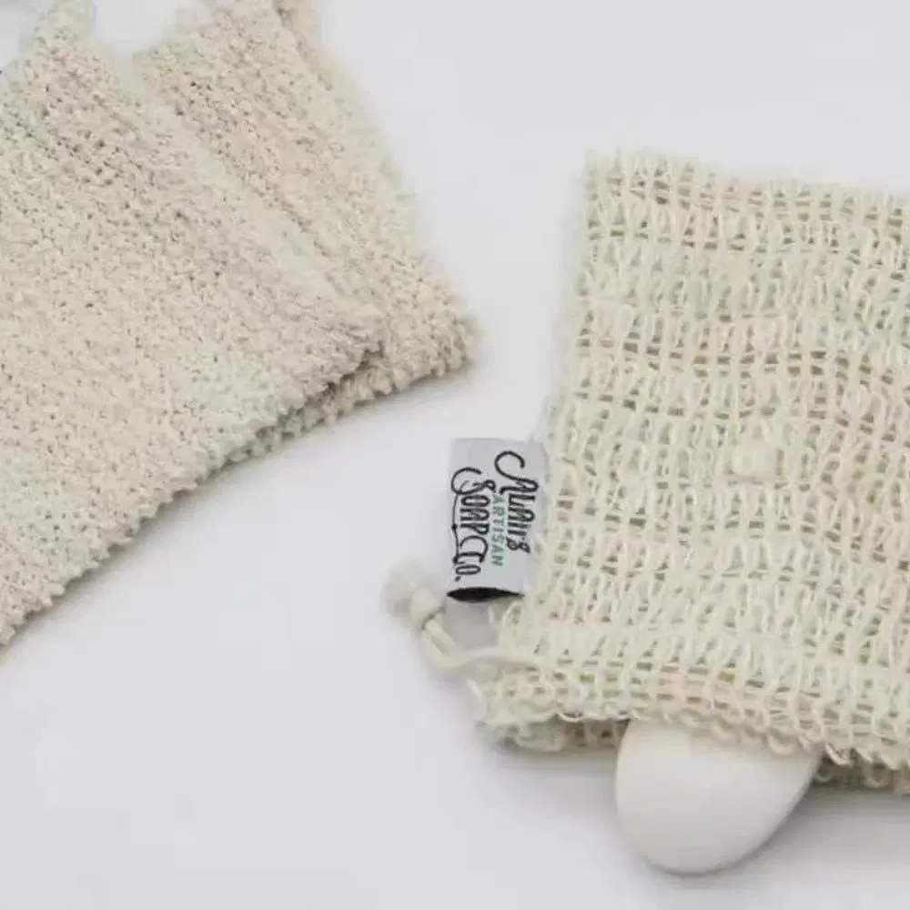 Eco-Friendly Reusable Natural Hemp Cotton Washing Body Scrub Gloves