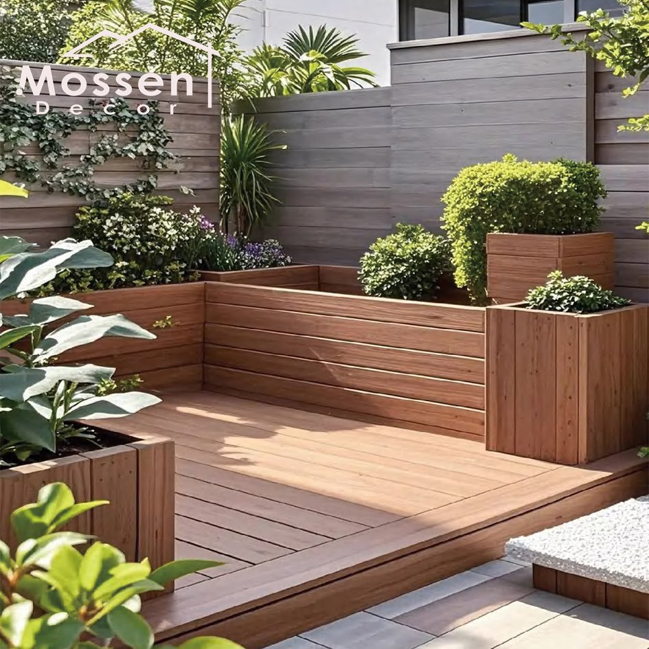 Террасная доска WPC односторонняя коэкструзия