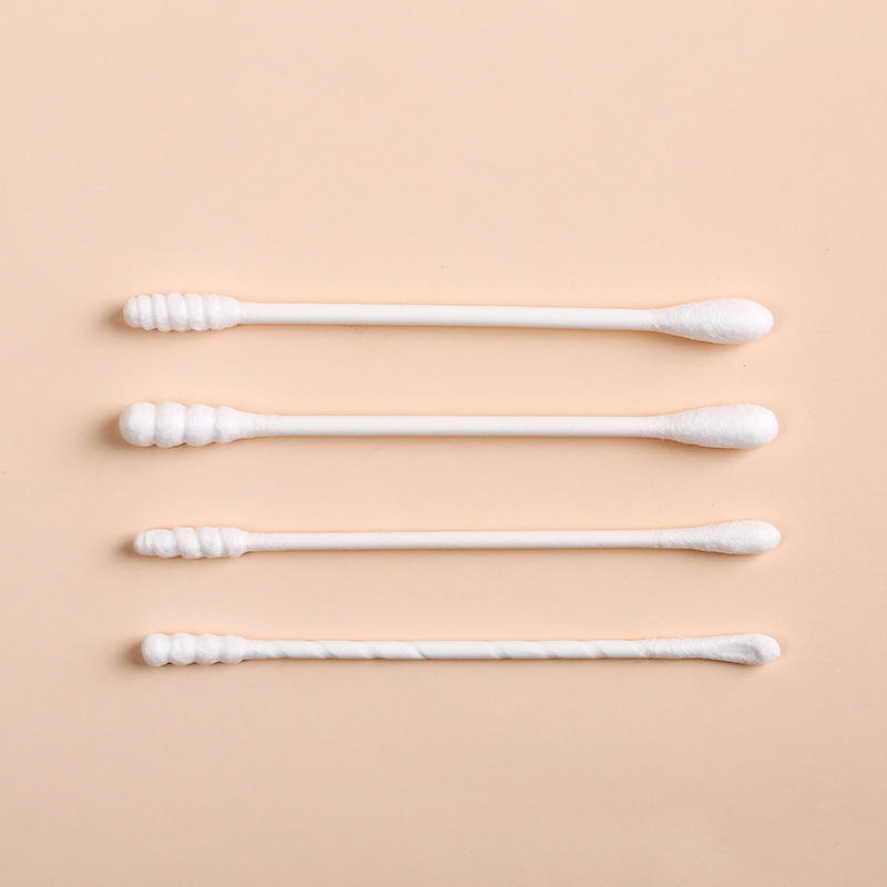 Disposable Cleaning Cotton Swabs, Colorful Style, 10o Pieces Packed in a Seashell-Shaped Box.