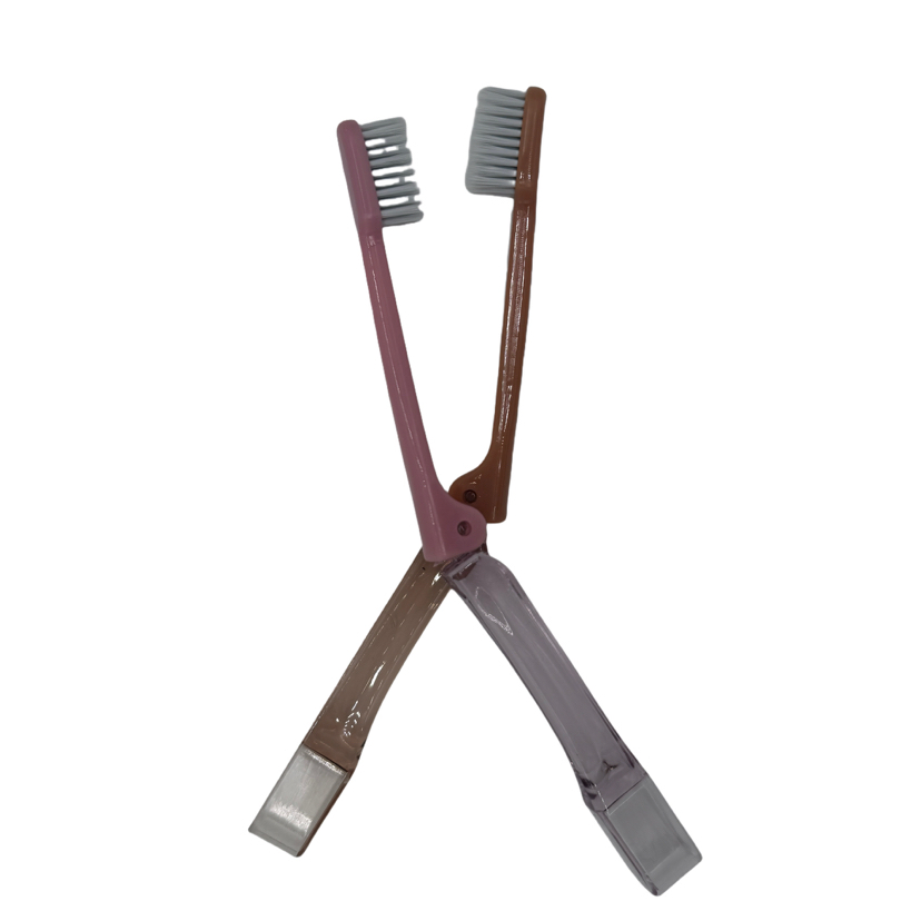 Складная дорожная зубная щетка из бамбука