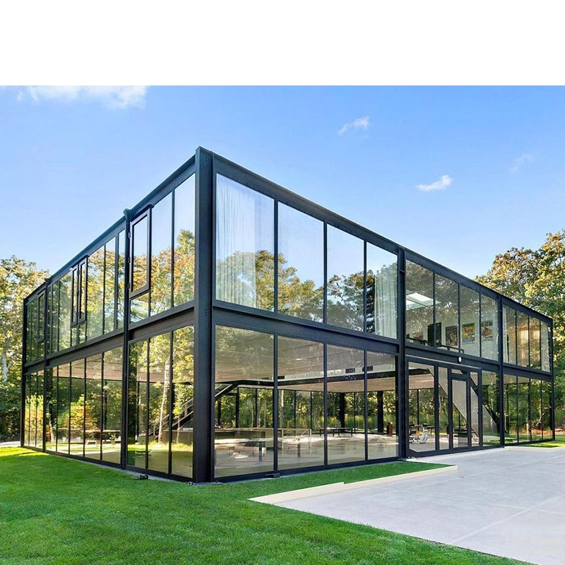 High Quality Water Proof Sunroom Glass House Prefabricated Glass House Prefabricated Glass Sunroom