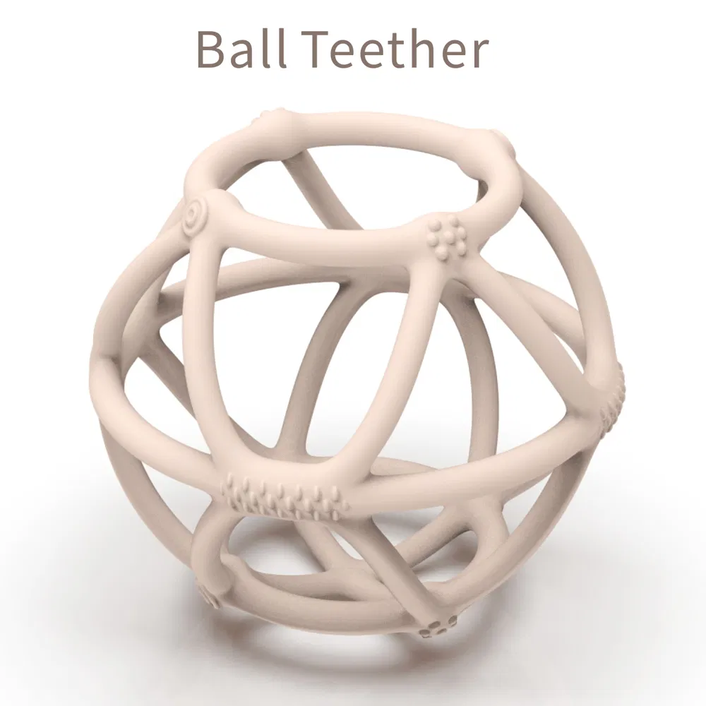 Soft Silicone Manhattan Ball Toy for Happy Baby Teething