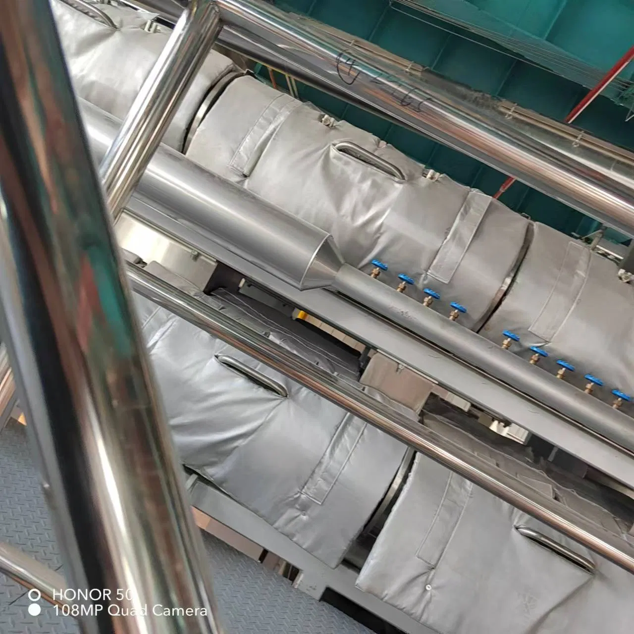 Pipe Equipment Silicone Coating Fabric Stripping Thermal Insulation Cover