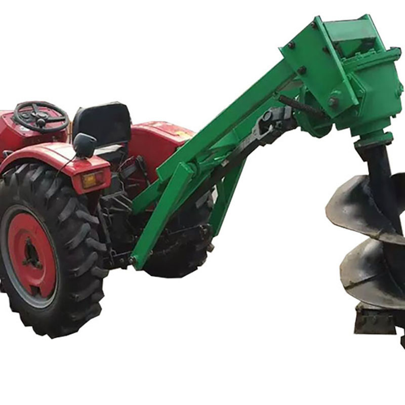 Factory Price Agricultural 40cm Cement Pole Four Wheeler Tractor Trenching Machine