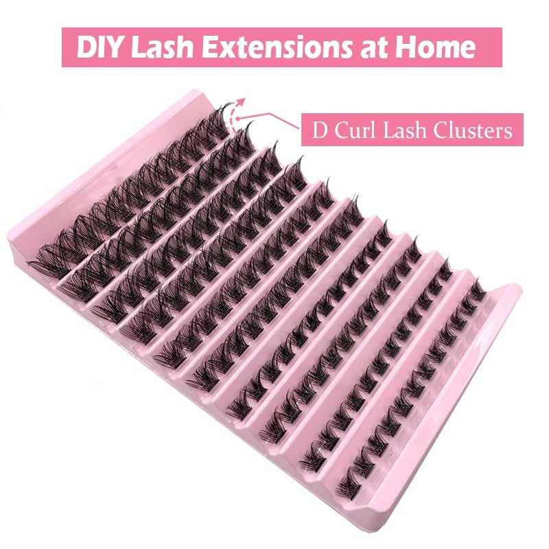 Factory Price Heat Bonded DIY Lashes 10d 20d 30d 40d Premade Fan Eyelash Cluster Lash Self Grafting Promade Volume Fan
