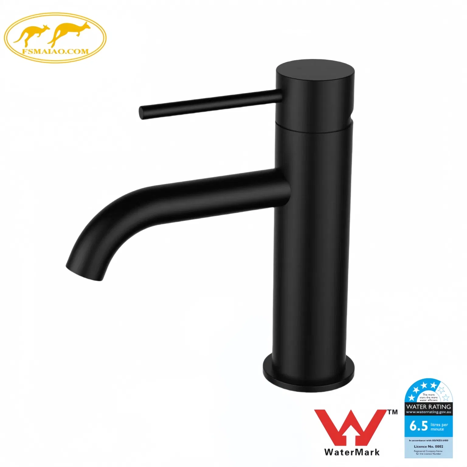 Au Watermark Certified SS304 Lead Free Basin Mixer Tap Baisn Mounted Bathroom Sink Faucet with Ø 35mm Ceramic Cartridge (AS/NZS 3718) SSBM01