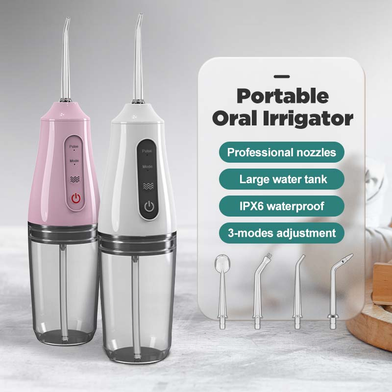 3 Gear Mode Cordless Electric Oral Irrigator 220ml Waterproof Water Tank Dental Water Jet Teeth Cleaner Dental Water Flosser