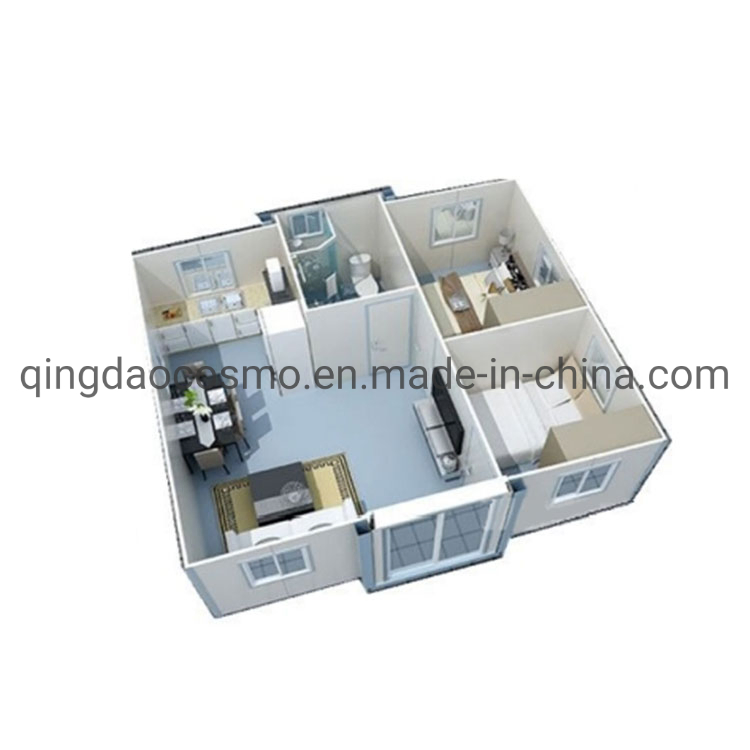 Fast Installation 3 Bedroom Luxury Container Home 20 Feet Container Home Expandable Prefabricated House Container Convenient Mini Wood Grain House with