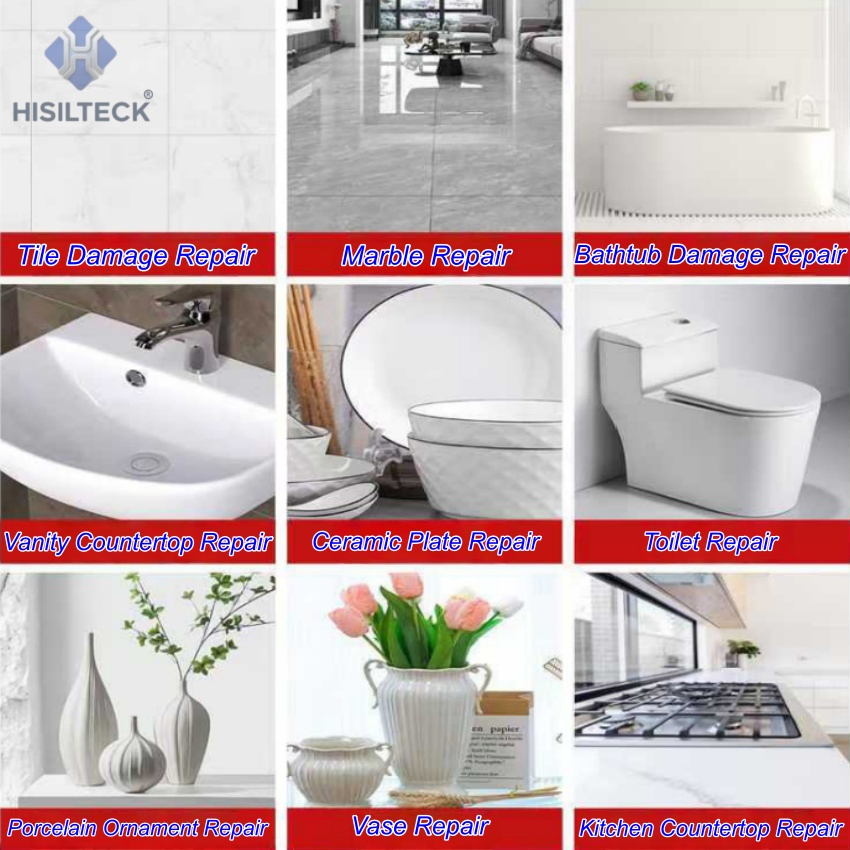 Tile Repair Putty for Ceramic Floor Tiles, Damaged Sink, Patching and Filling, Marble Crack Repair
