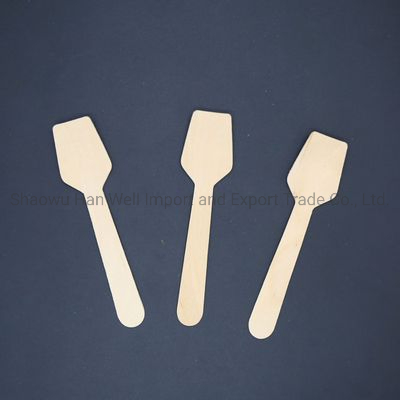 Dessert Wood Spoon Disposable Wooden Cutlery for Party Cake