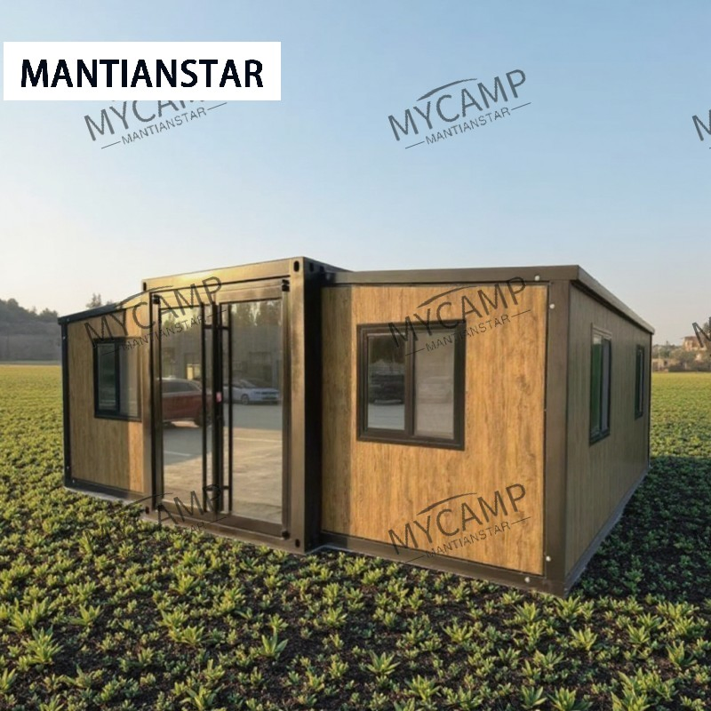 40FT Expansion Container House with Full Bathroom Expandable Residential Container House 3 Bed Rooms