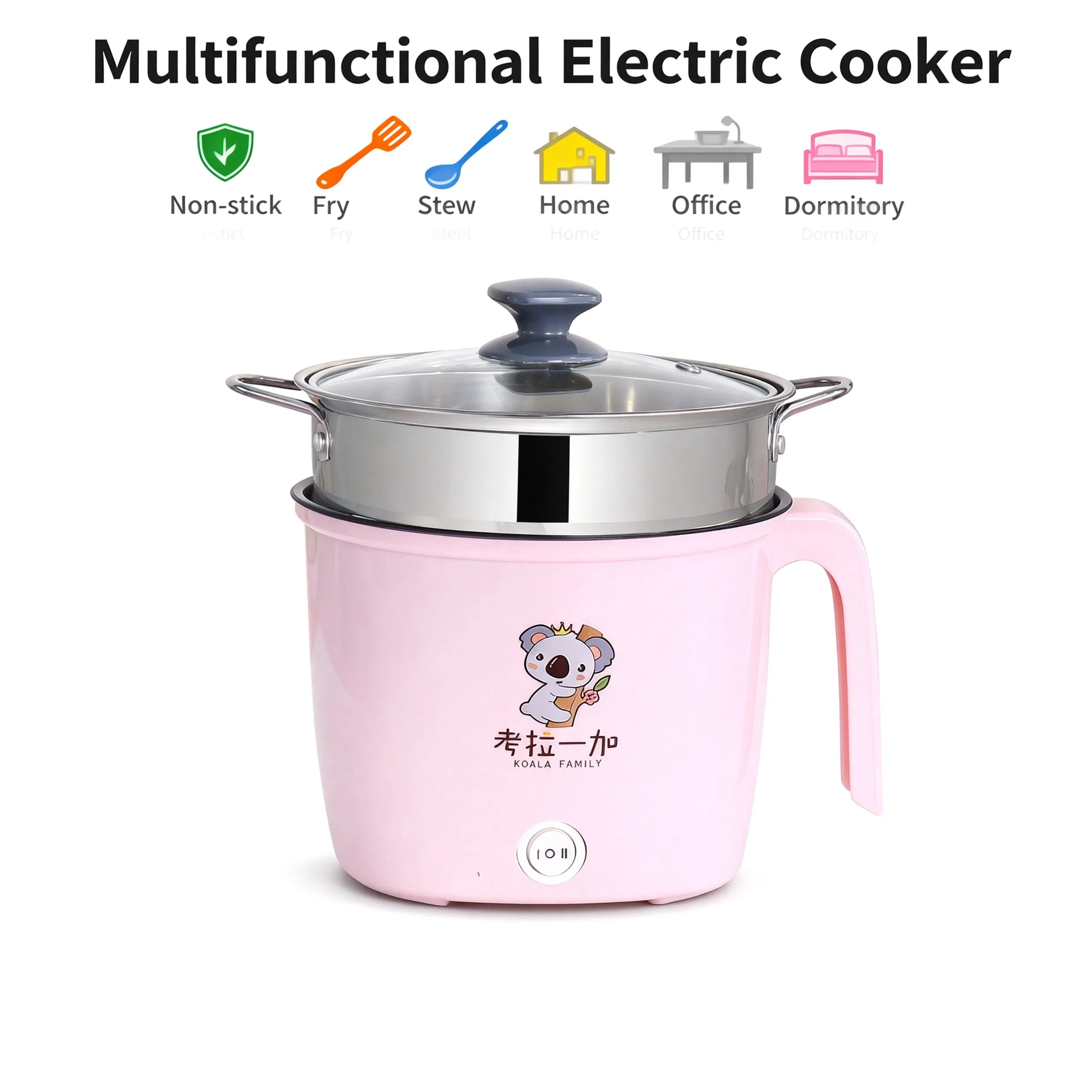 Energy Efficient Electric Cooking Pot Hot Pot Multi-Function Electric Cooker for Fast Food Preparation