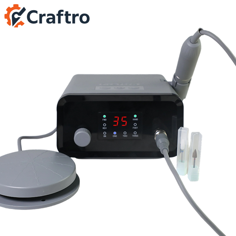 Desktop Nail Drill Micromotor Machine with Low Speed Handpiece for Salon Equipment