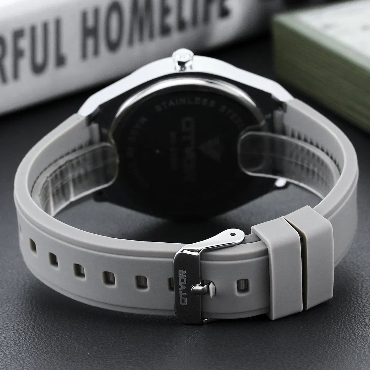 Customize Sport Waterproof Silicone Strap Men Watch Couple Watch