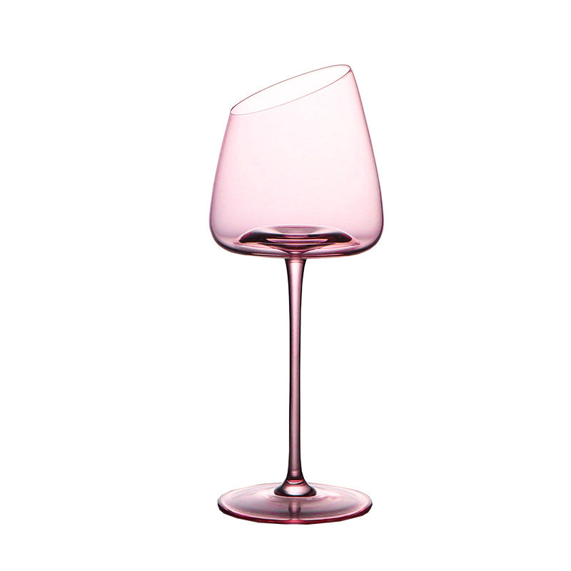 Household Flamingo Glass Wine Glass Bevel Goblet Champagne for Wine Champagne Cocktail