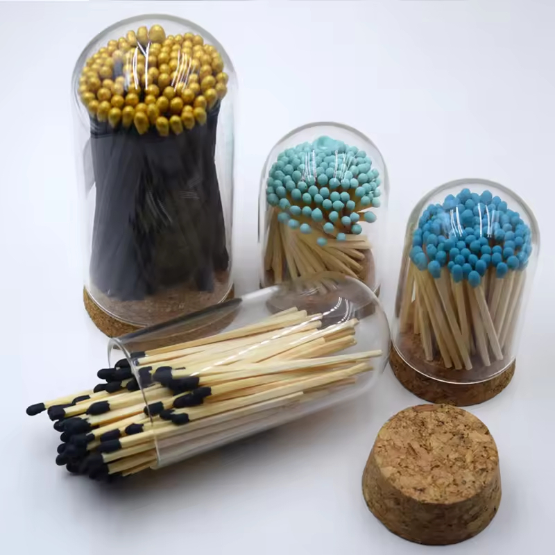 Custom Decorative Matches in Jar Striker for Candles