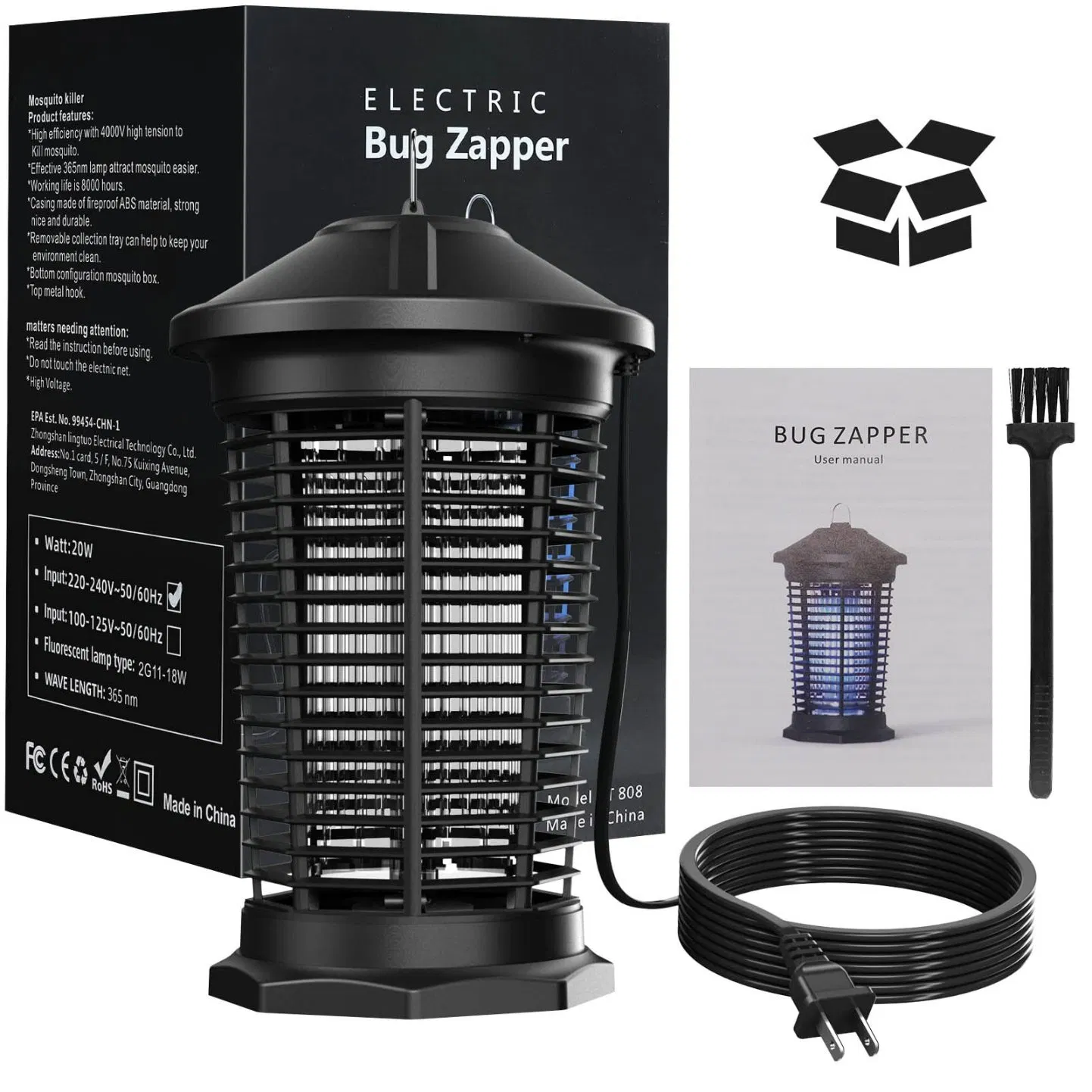 Bug Zapper Outdoor, Mosquito Zapper, Electric Fly Zapper, Mosquito Killer, Fly Traps