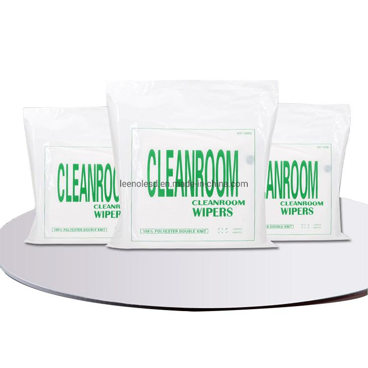 100% Polyester Lint Free Microfiber Cloth Cleanroom Wipers Cleaning Wipers
