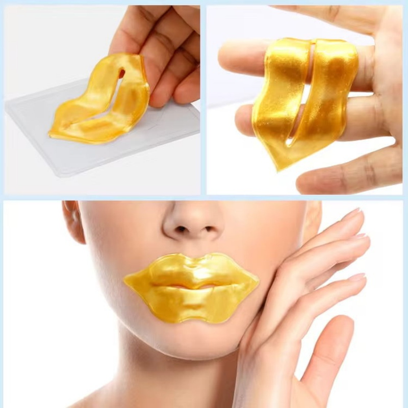 Factory Sell Private Label Glycerine Lip Mask Silicone-Free Collagen Soothing Repair with Rose Hyaluronic Lip Care Mask Crystal Lip Mask Plumper Lips Care Gel
