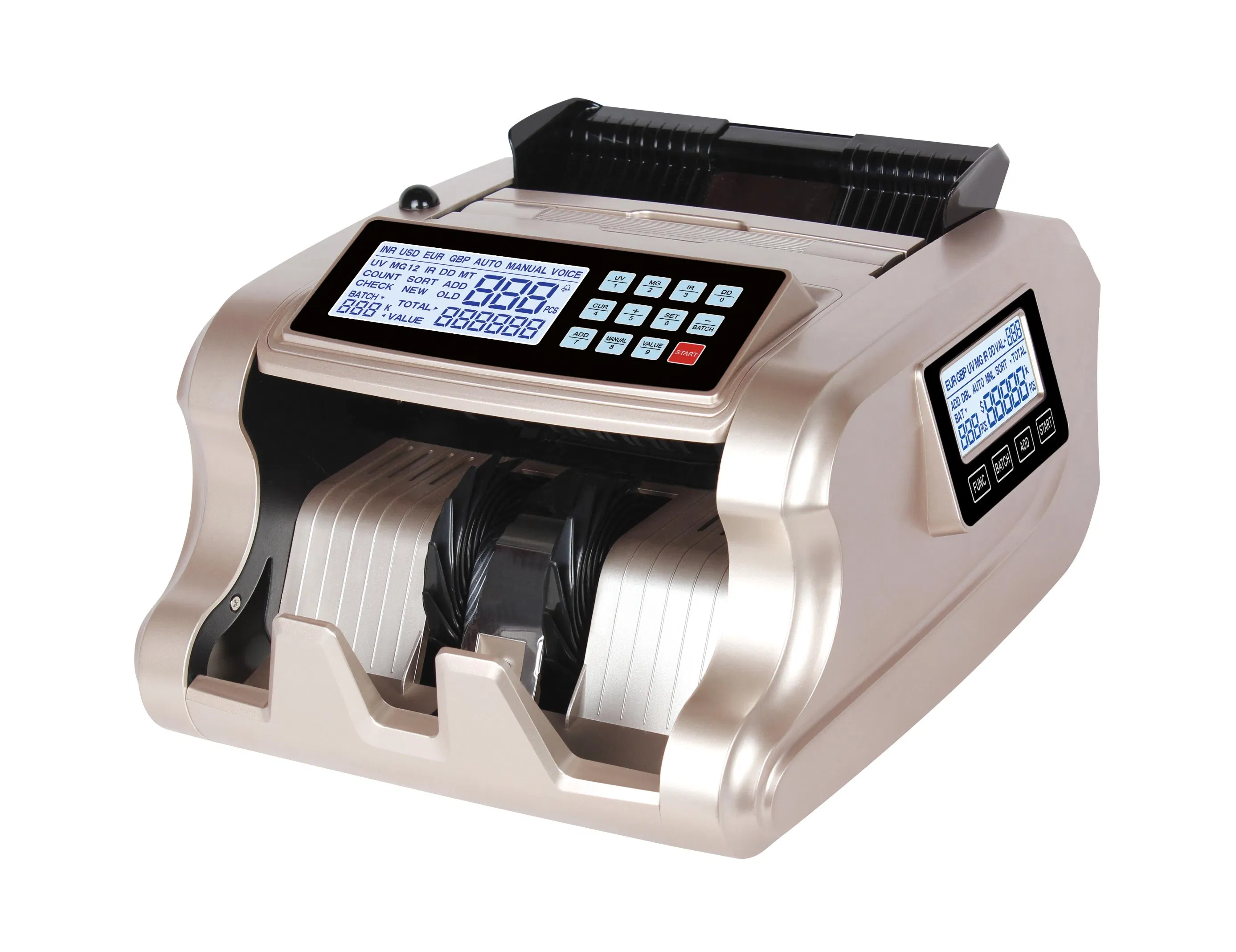 Al-6700 Cash Counter Home-Use Currency Counting Machine Banknote Counter of Euro USD