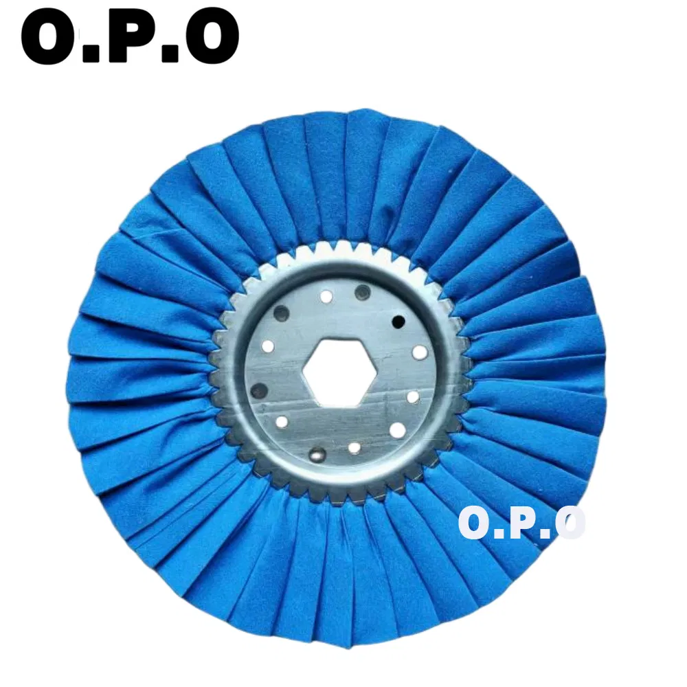 Premium Airway Buffing Wheels (Abrasive Disc) with Steel Center-Bias White Cotton Cloth High Efficiency Polishing OEM
