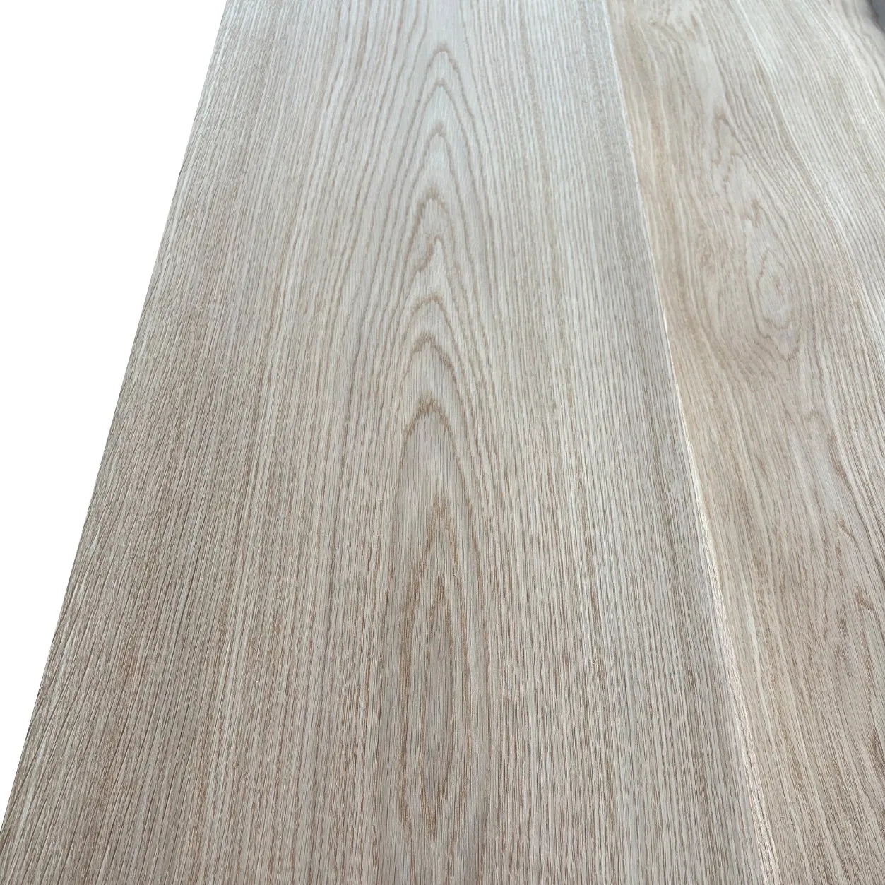 Lingfeng White Oak Wood Veneer Light Color Custom Thickness for Wall