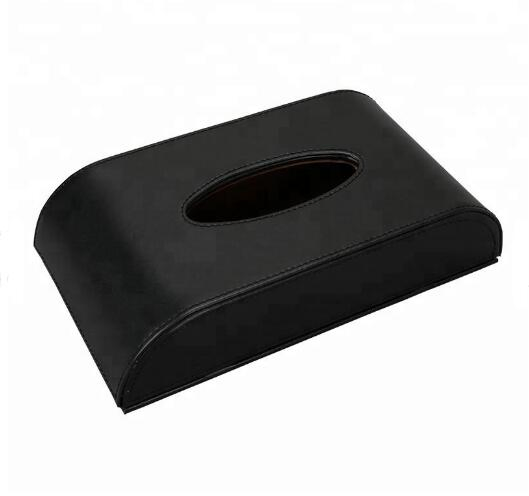 Wholesale Custom Logo PU Leather Car Tissue Box for Car