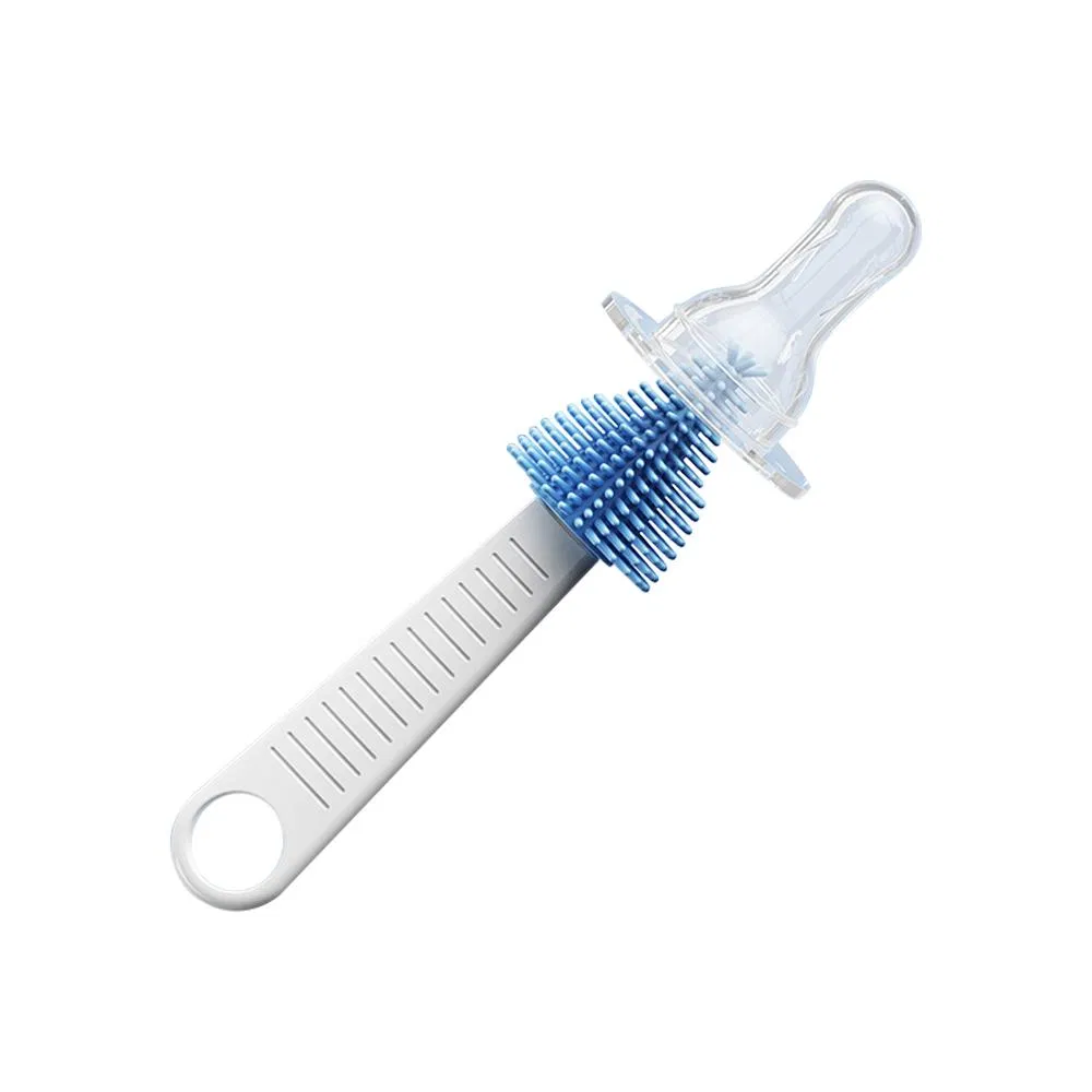Hot Selling Portable Multi-Functional Baby Milk Bottle Cleaning Brush and Drain Rack Set Baby Bottle Drying Rack