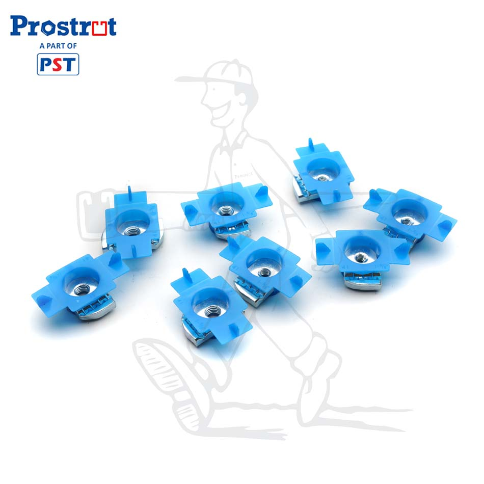 Пружинная гайка с пластиковым крылом для струт-канала M8 M10