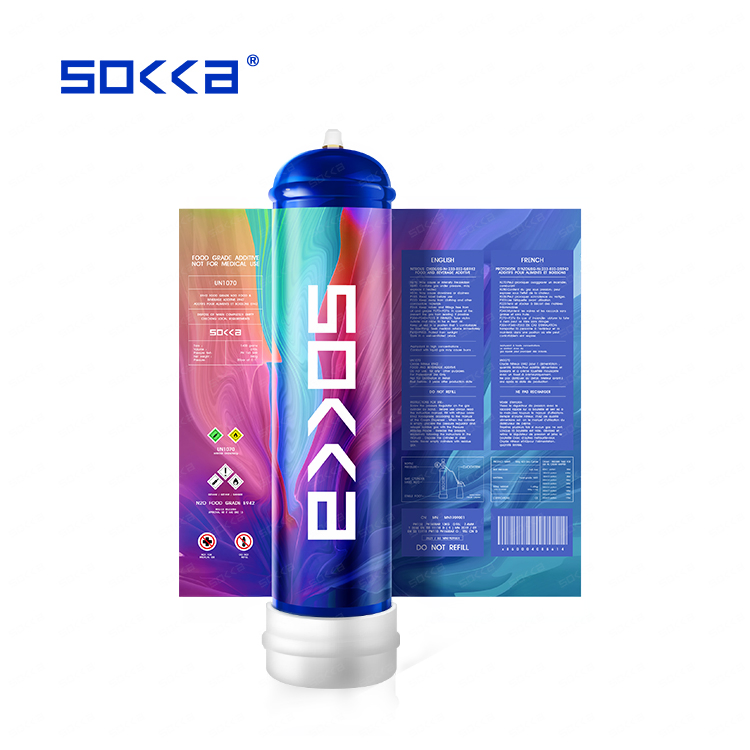 Sokka Brand Gas Factory Price 640g Custom Whipped Cream Chargers