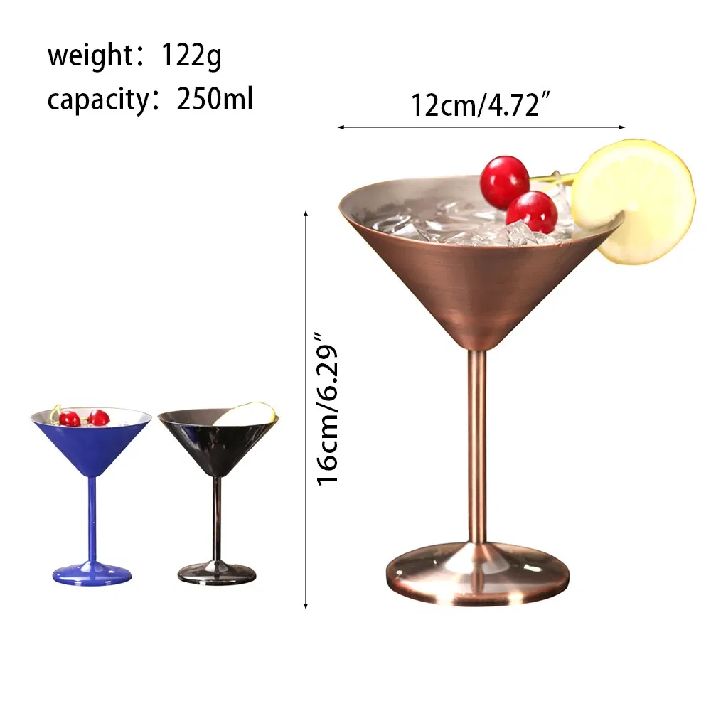 Стальной бокал для мартини Elegant Wine Goblet