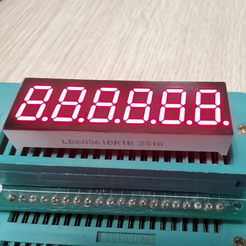 7 Segment LED Display High Bright Red 6 Digit for Countdown Timer