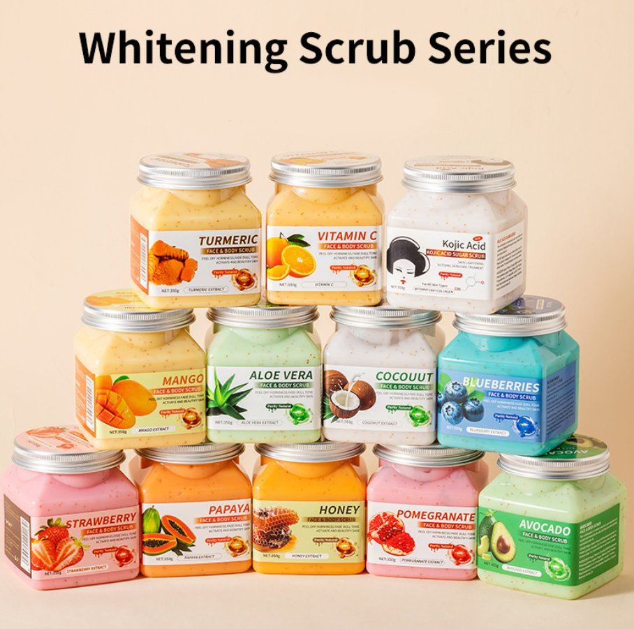 Online Wholesale and Retail Organic 350g Coffee Exfoliating and Deep Cleansing with Aloe Vera Shea Butter Herbal Salt Cream Forms Body Scrub