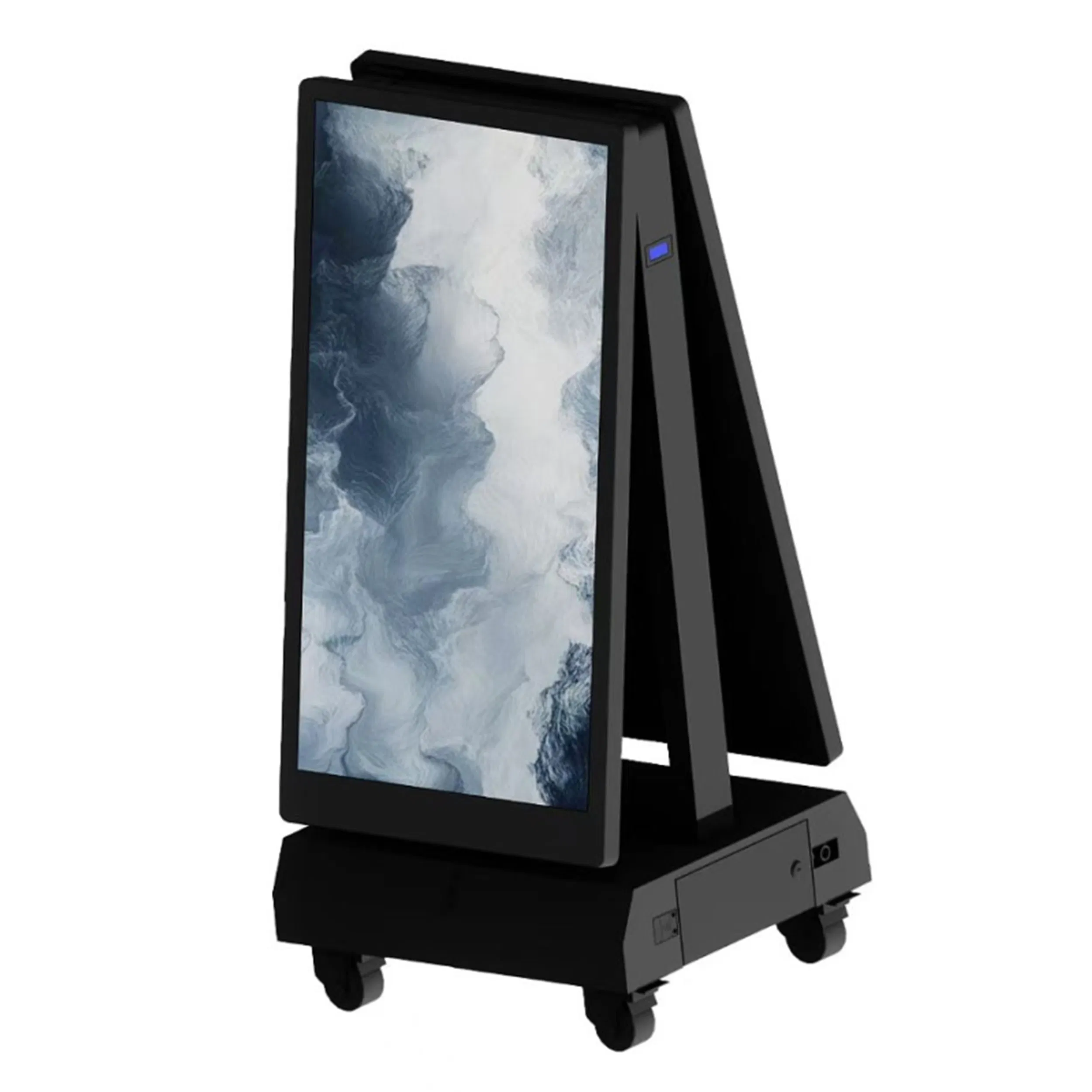 55 65 Inch Digital Signage Double Sided Restaurant Panel Menu Commercial Touch Screen Advertising Kiosk LCD Display