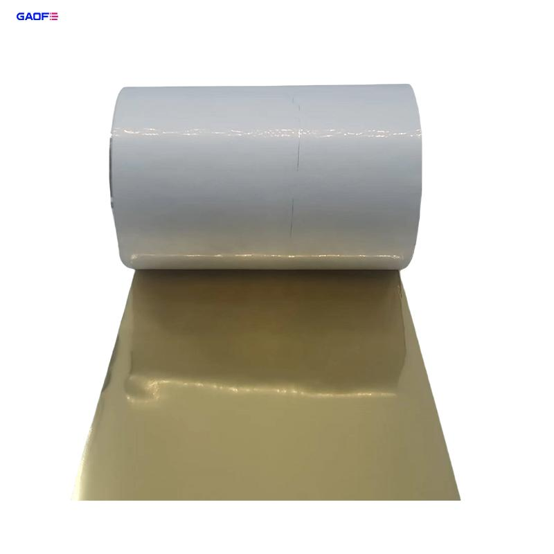 Gold 55mmx300m Printing Barcode Thermal Transfer Ribbon Alcohol Resistance Resin Ribbon for Zebra