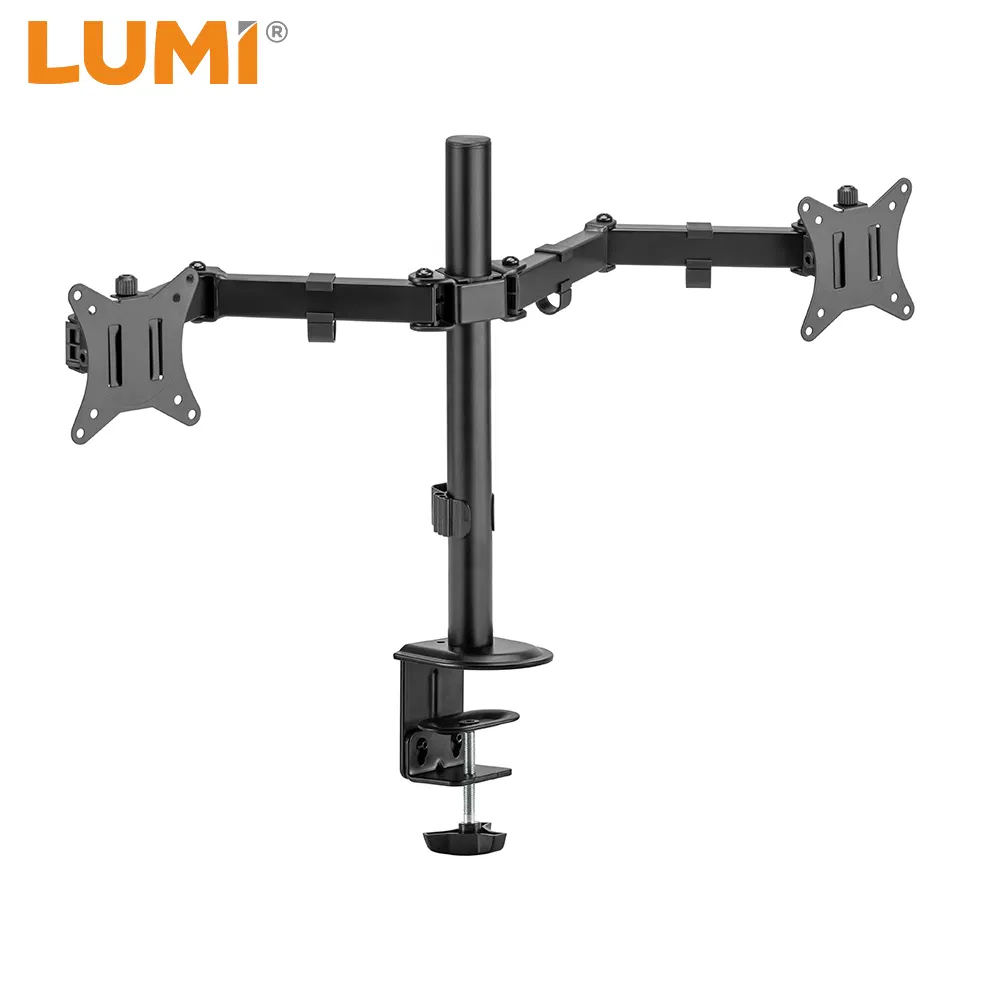 LUMI Economy Computer Desk Mount Adjustable Articulating Monitor Stand Arm