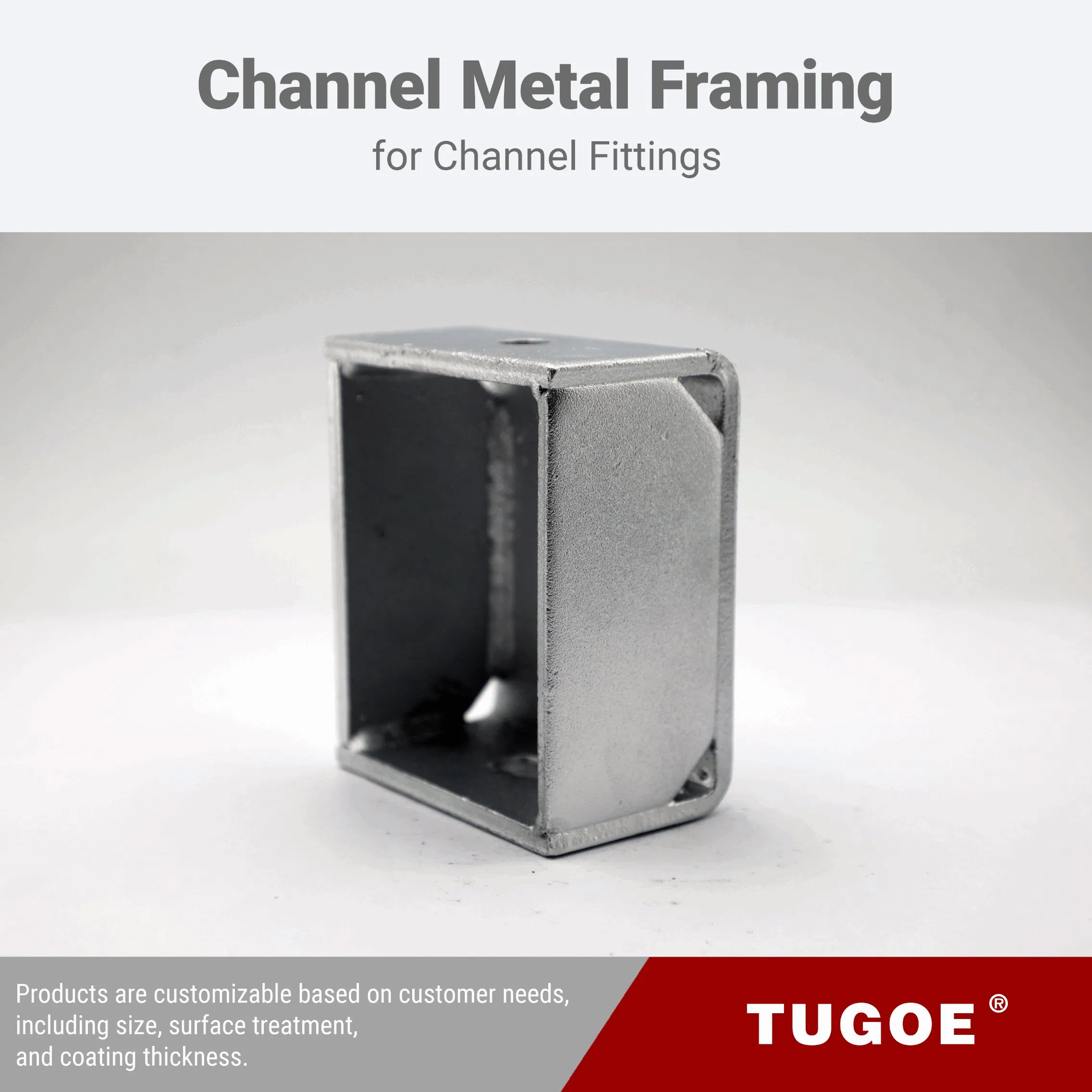Wholesale Heavy Duty Electro Galvanized Square Adjusting Fittings Steel C Channel