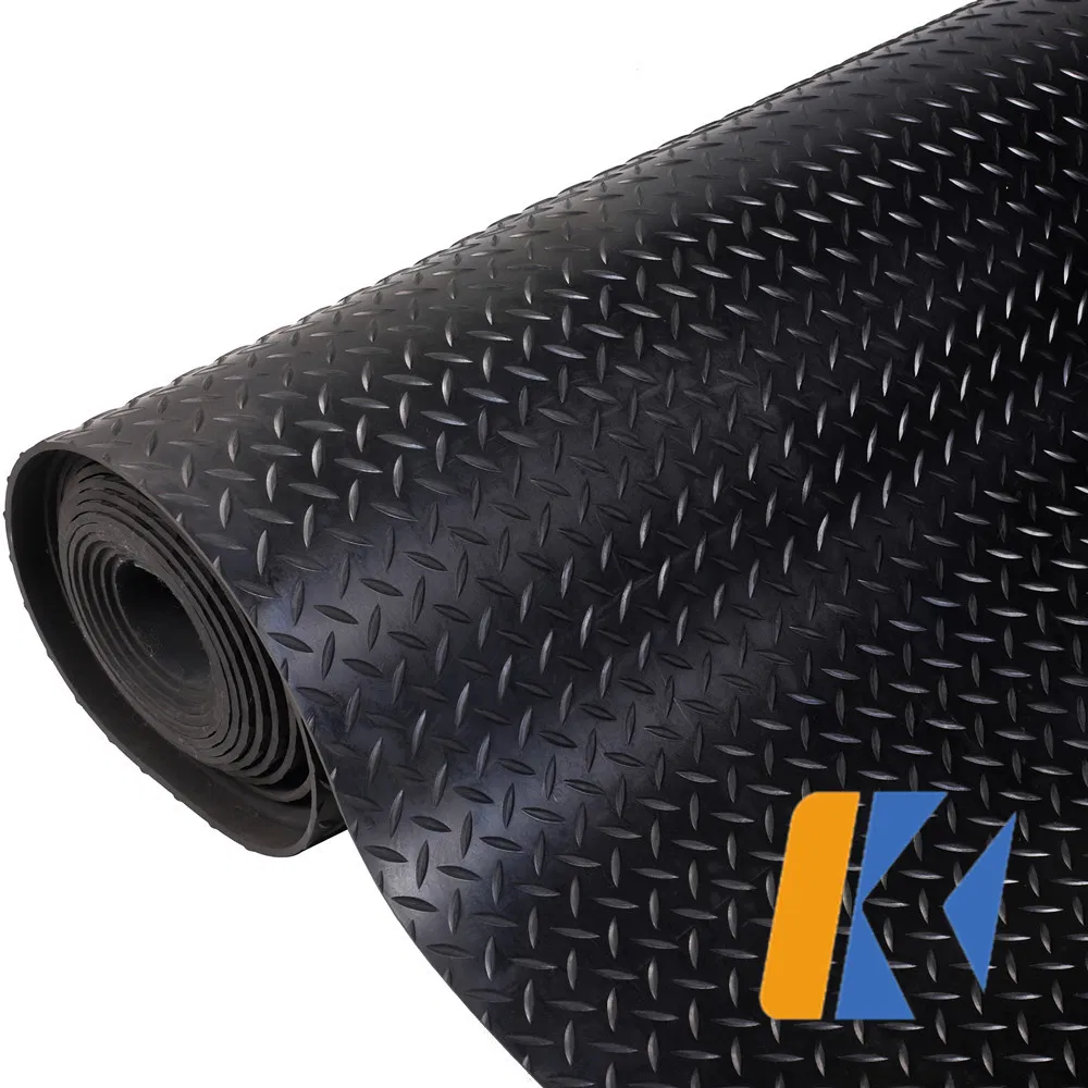 High Quality Industrial Heavy Duty Rolled Coin/Checker Plate/Rib/Diamond Rubber Sheets