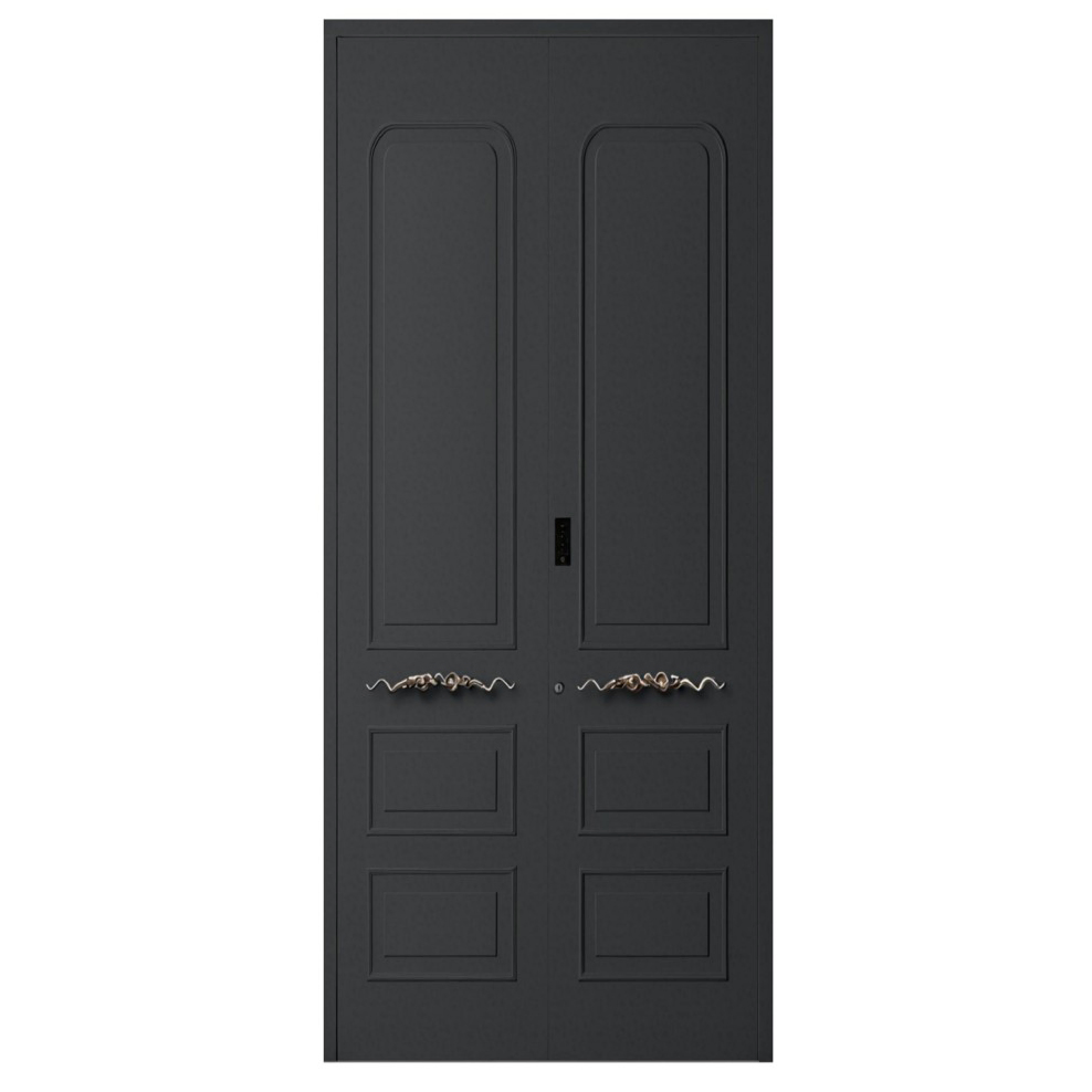 13. Premium Soundproof Fire-Resistant Metal Cast Aluminum Exterior Residential Security Entrance Door for Hotel Room Door