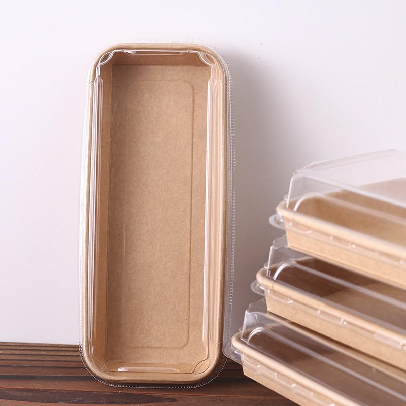 Крафт-бокс для суши прямоугольный, бумажный лоток