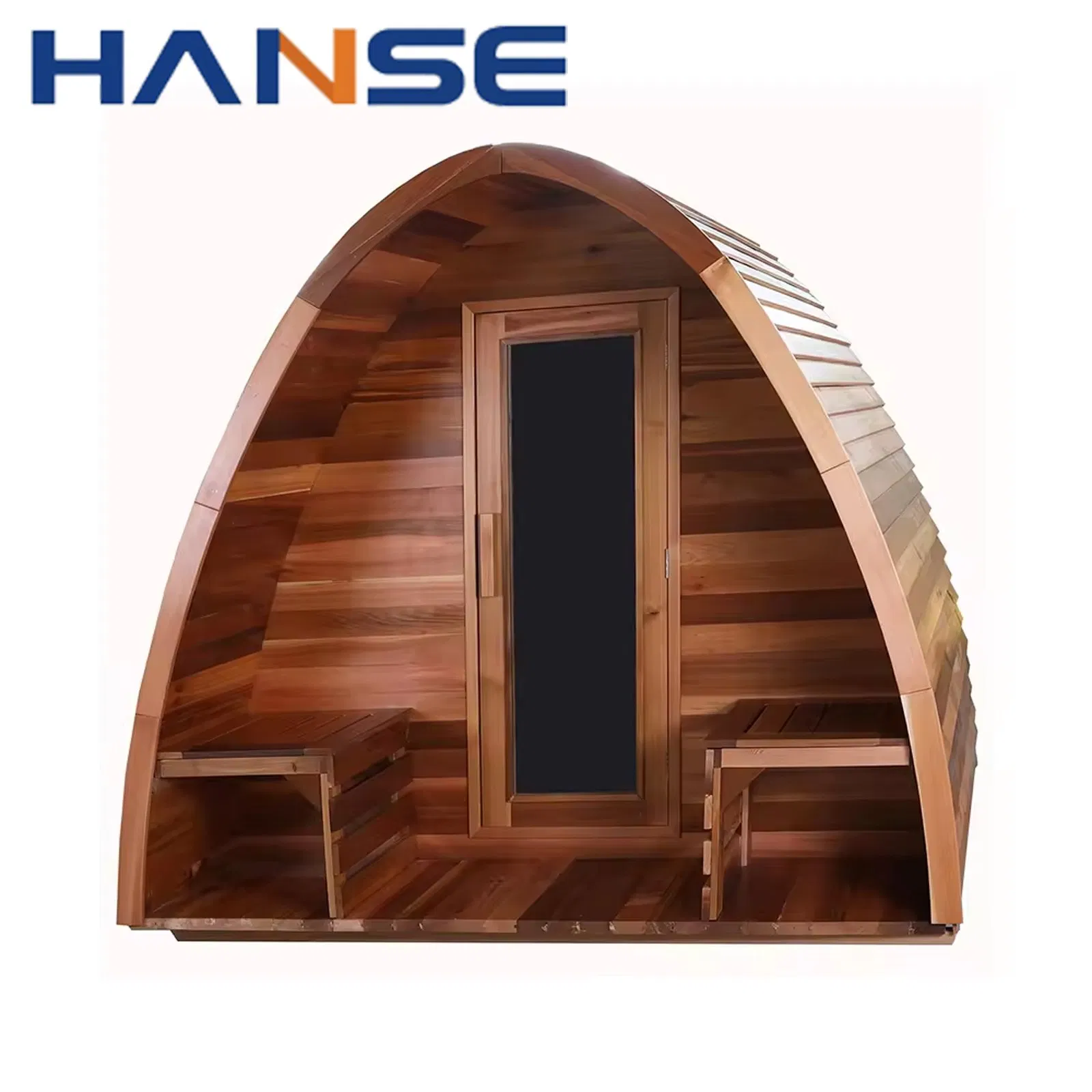 Modern Design Outdoor 6 Person Barrel Sauna Solid Wood Traditional Wet Steam Sauna for Sale