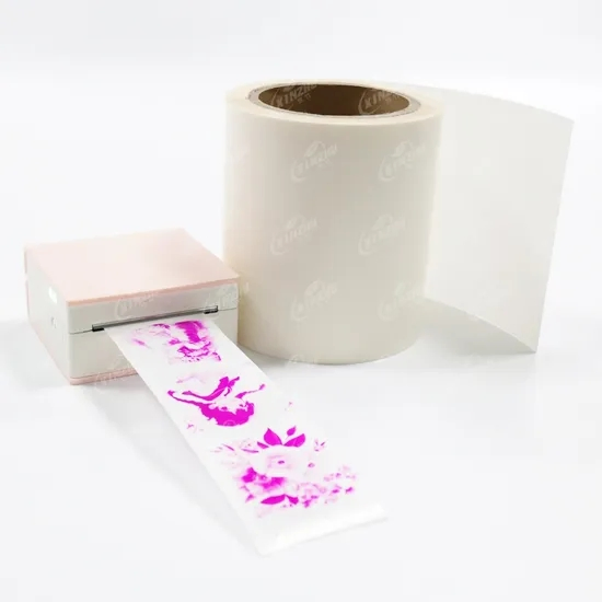Small Diameter 35mm Meow Meow Machine Dedicated Self-Adhesive Material Transparent Thermal Film Presents Pink