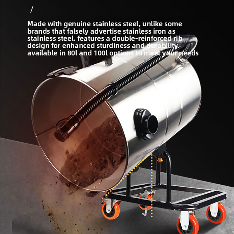 High Power 5000W Commercial Vacuum Cleaner with 100L Tank